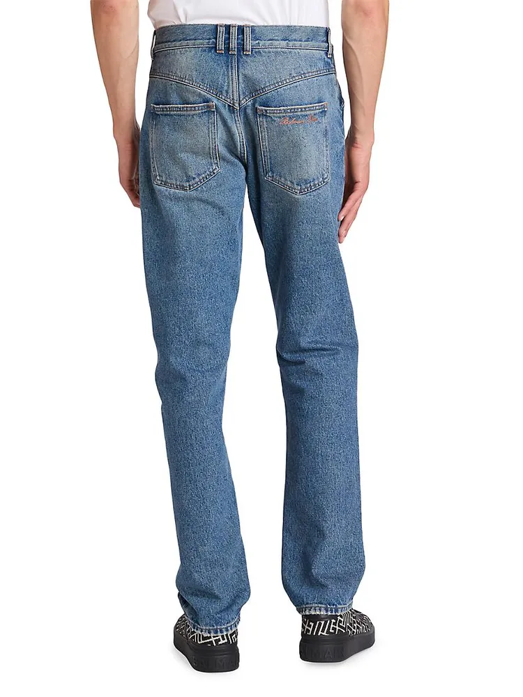 Faded Five-Pocket Jeans