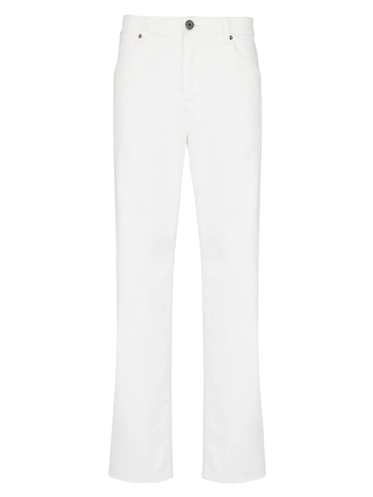 Cotton-Blend Five-Pocket Jeans