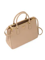 Large Galleria Saffiano Leather Top Handle Bag