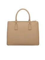 Large Galleria Saffiano Leather Top Handle Bag