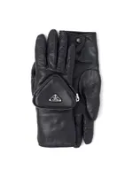 Nappa Leather Gloves With Pouch