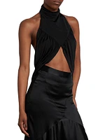 Draped Crop Top