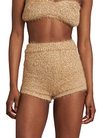 Metallic Tweed Knit Shorts