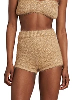 Metallic Tweed Knit Shorts