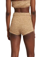 Metallic Tweed Knit Shorts