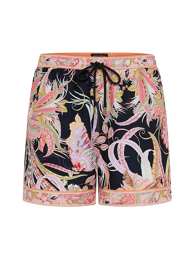 Mid-Length Printed Boardshorts