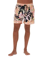 Mid-Length Printed Boardshorts