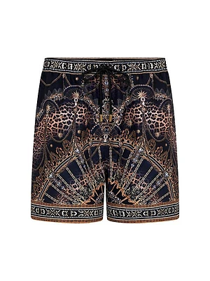 Mid-Length Printed Boardshorts