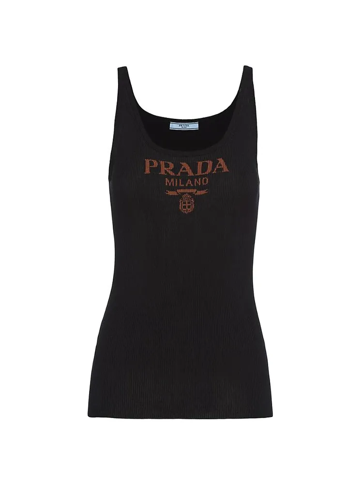 Silk Tank Top With Logo