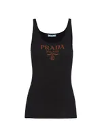 Silk Tank Top With Logo