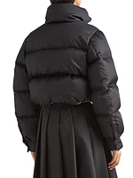 Re-Nylon Cropped Down Jacket