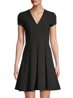 Emma Box-Pleat Mini Dress