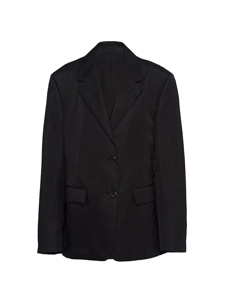 Single-Breasted Re-Nylon Blazer