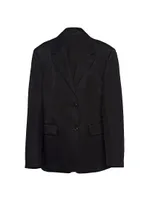 Single-Breasted Re-Nylon Blazer