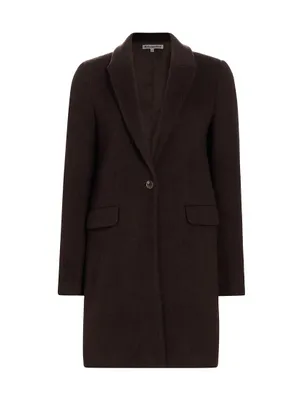 Whitmore Wool-Blend SIngle-Button Coat