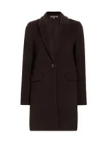 Whitmore Wool-Blend SIngle-Button Coat