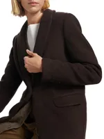Whitmore Wool-Blend SIngle-Button Coat