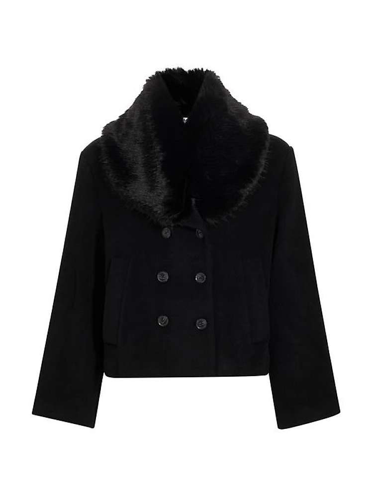 Scarlet Faux-Fur Short Coat