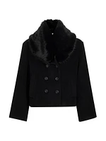 Scarlet Faux-Fur Short Coat