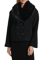 Scarlet Faux-Fur Short Coat