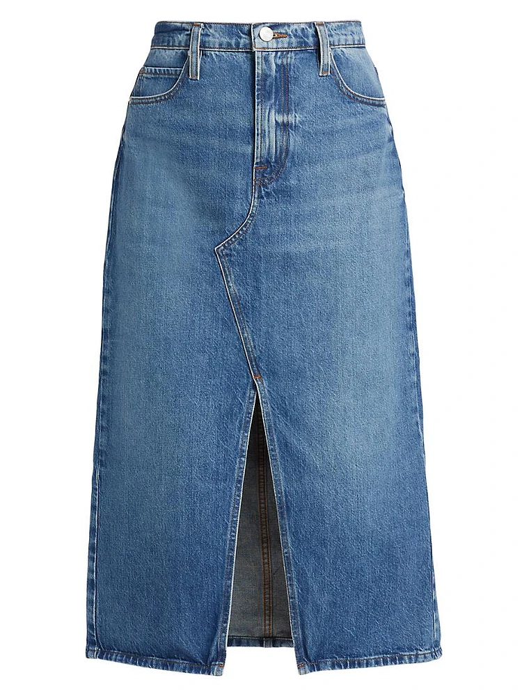 The Midaxi Denim Skirt