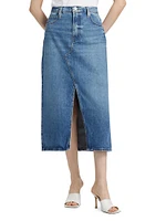 The Midaxi Denim Skirt