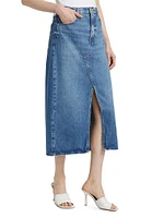 The Midaxi Denim Skirt