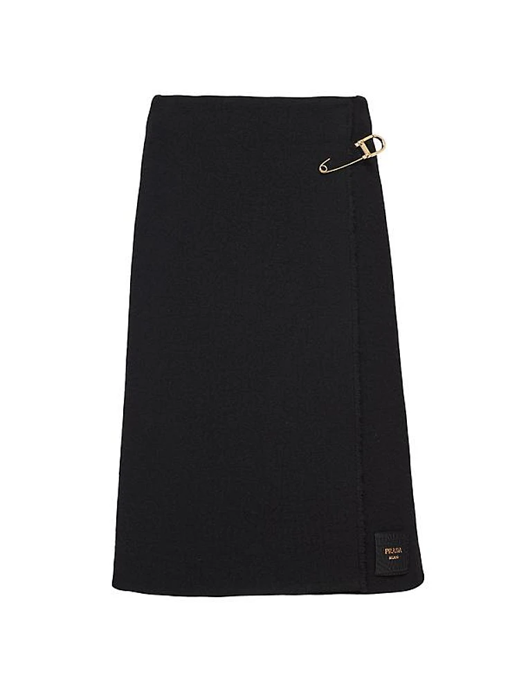 Twill Midi Skirt