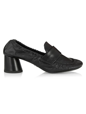 50MM Leather Loafer Pumps