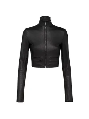 Stretch Nappa Leather Jacket