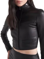 Stretch Nappa Leather Jacket