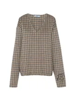 Cashmere Gora Check Sweater