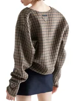 Cashmere Gora Check Sweater