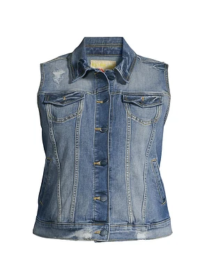 Stretch Denim Vest