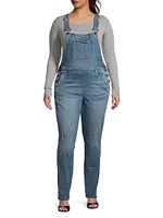 Naomi Straight-Leg Denim Overalls