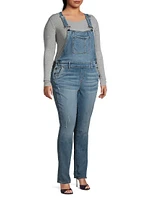 Naomi Straight-Leg Denim Overalls