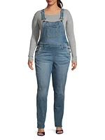 Naomi Straight-Leg Denim Overalls