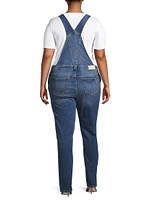 Josephine Straight-Leg Denim Overalls