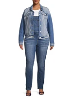 Josephine Straight-Leg Denim Overalls