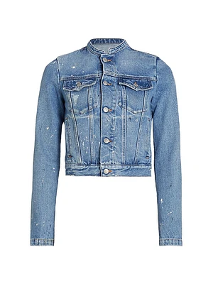 Paint Splatter Denim Jacket