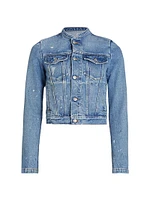 Paint Splatter Denim Jacket