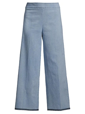 Alex Denim Wide-Leg Pants