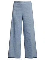 Alex Denim Wide-Leg Pants