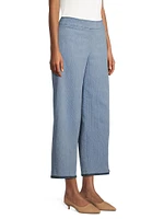 Alex Denim Wide-Leg Pants