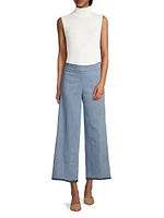 Alex Denim Wide-Leg Pants