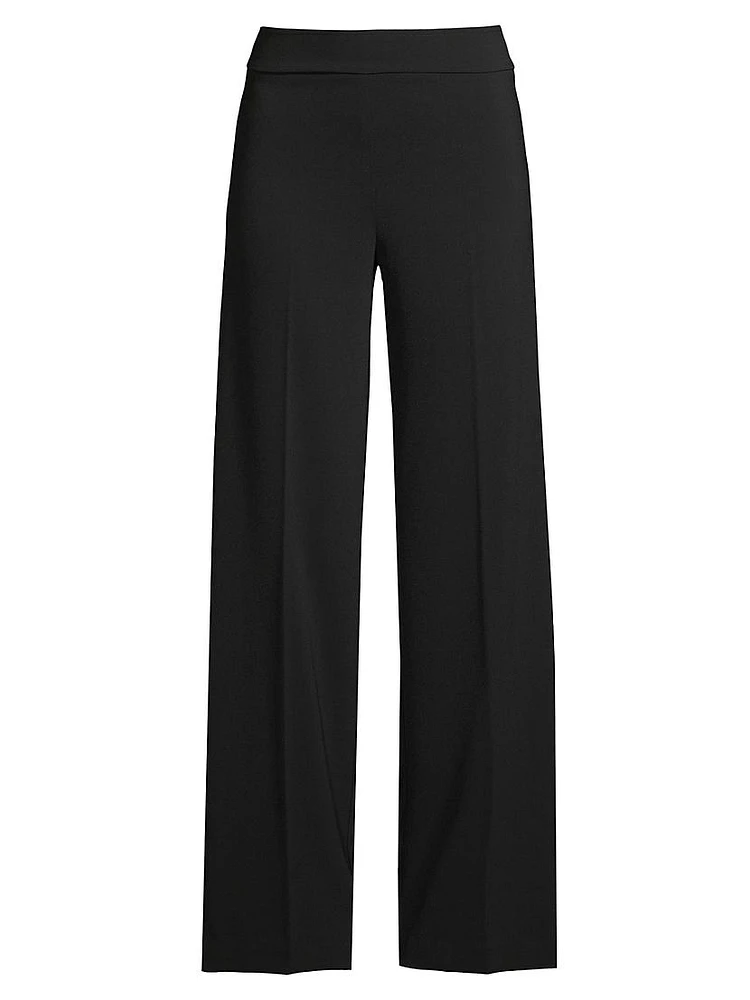 Flavia Crepe Wide-Leg Pants