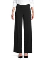 Flavia Crepe Wide-Leg Pants