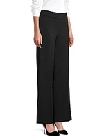 Flavia Crepe Wide-Leg Pants