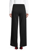 Flavia Crepe Wide-Leg Pants