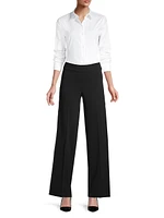 Flavia Crepe Wide-Leg Pants